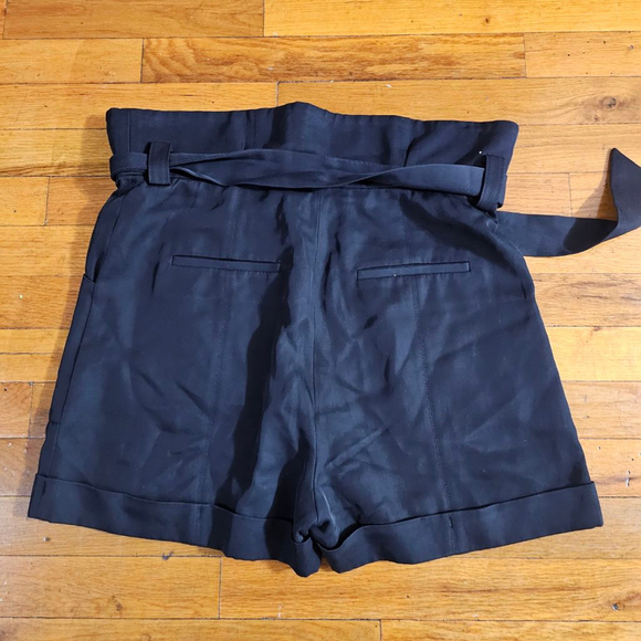 IRO Black High Waist Paperbag Shorts US 6 - Picture 5 of 7